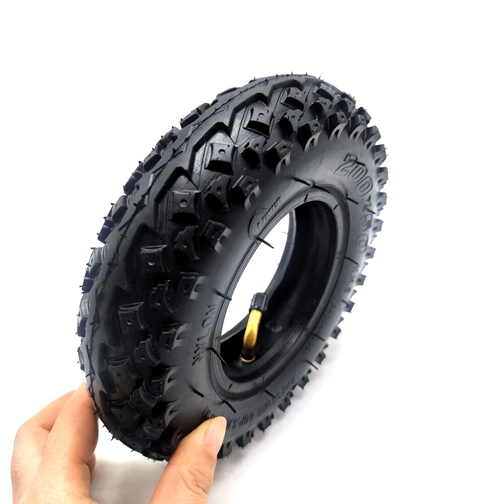 8 inch Anti-skid Tire 200x50 Off Road Outer Tyre Inner Tube for Mini Electric Scooter Wear Resistant Pneumatic Tire