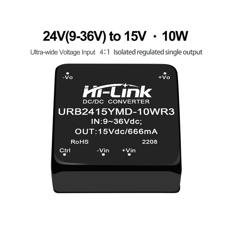 Offizielles Hallo-Verknüpfung 10W 24V URB2403YMD-10WR3 URB2405YMD-10WR3 URB2412YMD-10WR3 URB2415YMD-10WR3 URB2424YMD-10WR3 DCDC-Leistungsmodul: Beige / bündeln4