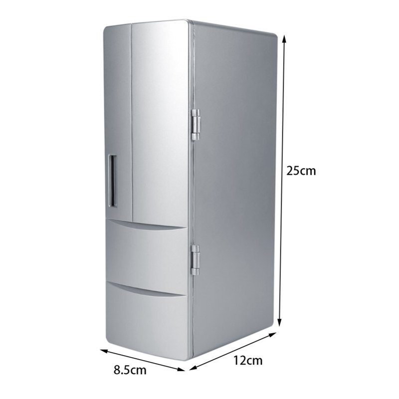 Refrigerador Mini Usb nevera congelador latas beber cerveza enfriador refrigerador viaje nevera Icebox Coche Oficina uso portátil