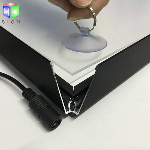 A3 Black led advertising light box Sign for Wall Mounted poster frames