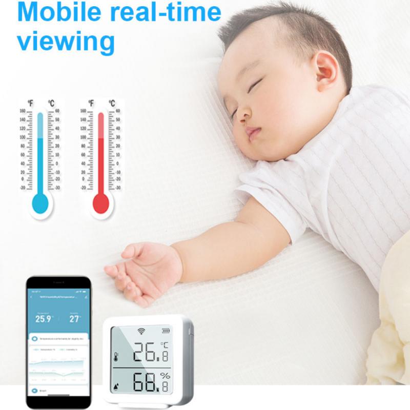 TUYA WiFi Temperature And Humidity Sensor Temperature Humidity Monitor Smart Home Automation Work With Alexa Google Home