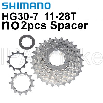 Shimano CS-HG30-7 kaset MTB yol katlanır bisiklet HG30 FreeWheel HG30-7 kaset volan HG30-7 kaset 7/21 hız 11-28T: No Spacer