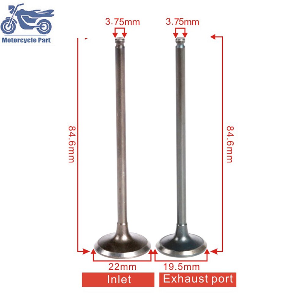 Motorcycle Parts Intake &amp; Exhaust Valves Stem Kit For Honda CBR400 NC23 NC29 CBR23 29 CBR CB 400 CB400 NC31 Inlet Outlet Valve