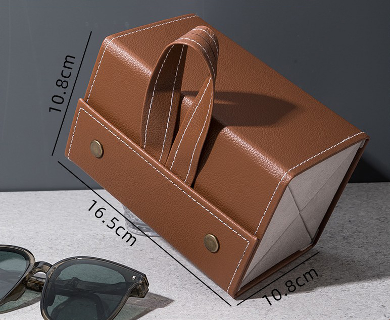 Organizador de gafas de sol con 2/3/4/5/6 rejillas, organizadores de viaje, accesorios, caja de almacenamiento para gafas, joyero portátil, estuche de maquillaje: YELLOW