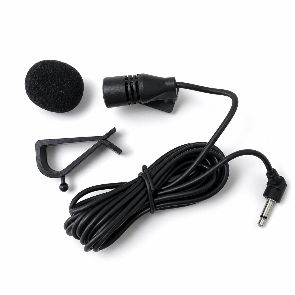 Microfone de Áudio do Carro com Microfone Externo, Unidade Principal do Veículo, Ativado Bluetooth, Rádio Estéreo, GPS, DVD, Mikrofo, Microfon, 3.5mm