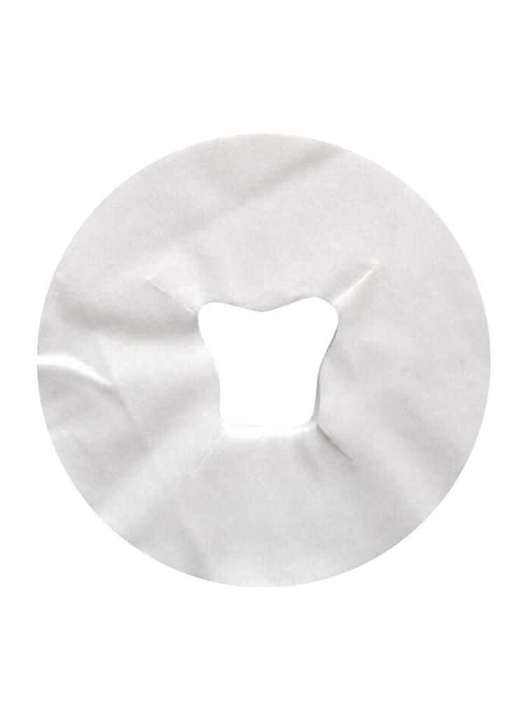 100PCS Disposable Face Cradle Covers Headrest Covers for Massage Table Facial Bed Waxing Bed Doctors' Offices Spas