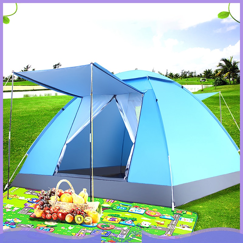 2-3 Persoon Outdoor Camping Ultralight Tenten Ademend Lichtgewicht Ultralichte Enkele Regendicht Double-Layer Tent Wandelen tenten