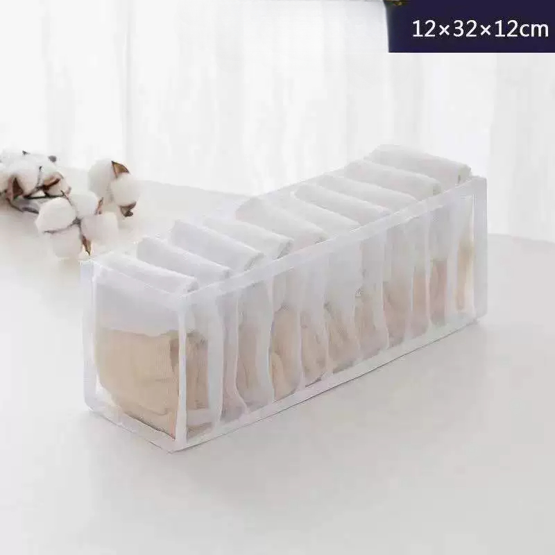 Aufbewahrungsbox für Unterwäsche, Kleidungs-Organizer, Schrank-Organizer, Kleiderschrank, Schublade, BH, Krawatten, T-Shirt, Jeans, Socken, Organisationssystem: Beige