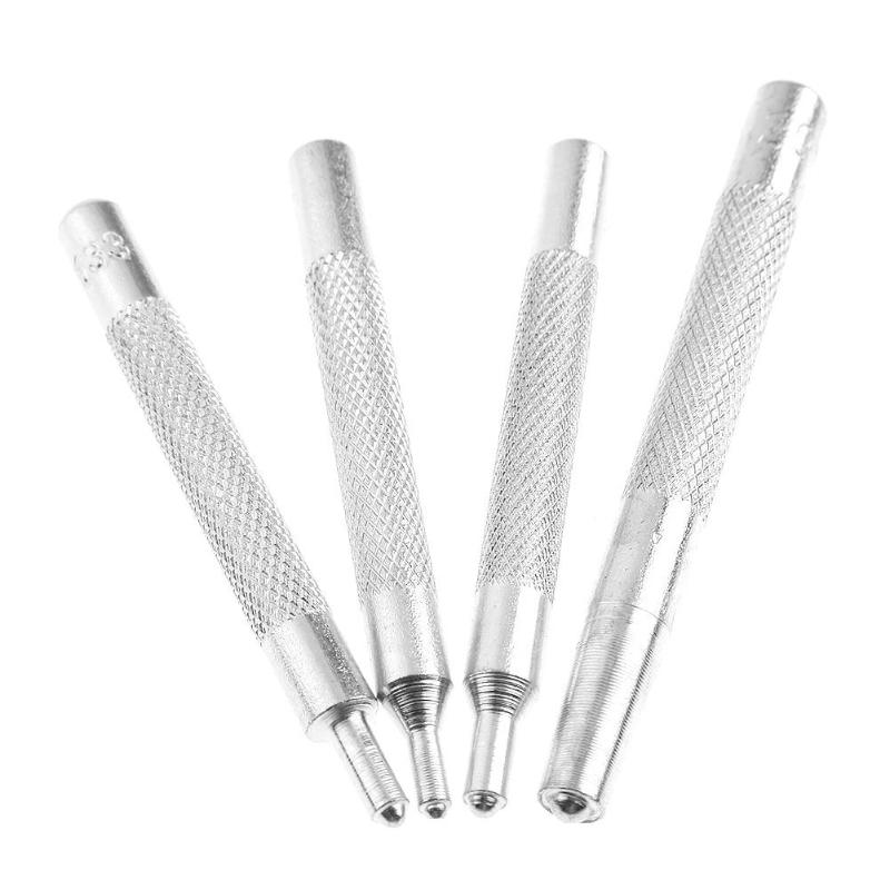 12pcs Leather Hand Tools for Leather Works DIY Leather Rivet Craft Snap Rivet Fastener Buttons Installation Tool Kit Metal