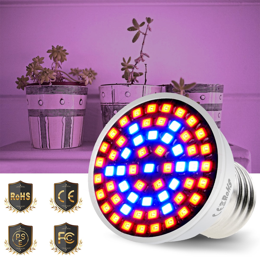 Canling 4w 6w 8w e27 led 220v fytolamp  e14 led fitolampy  gu10 led-lamp voor planten 2835 smd  b22 kweeklamp  mr16 kweekspot