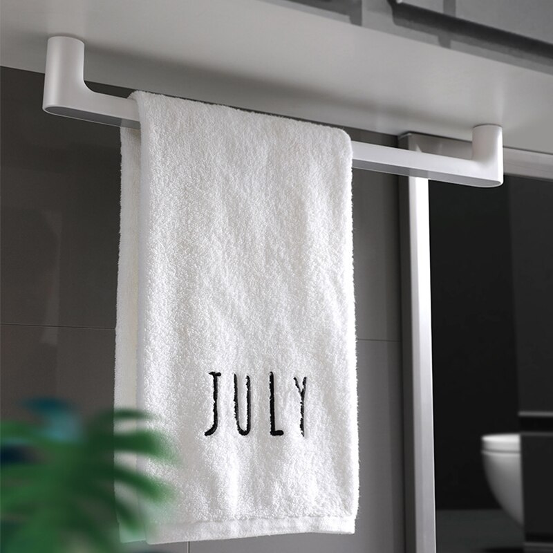 Håndklædestativ vægmonteret ikke-perforeret håndklædestativ badeværelse håndklædestativ hylde rulle papirholder krog badeværelse opbevaringsstativ