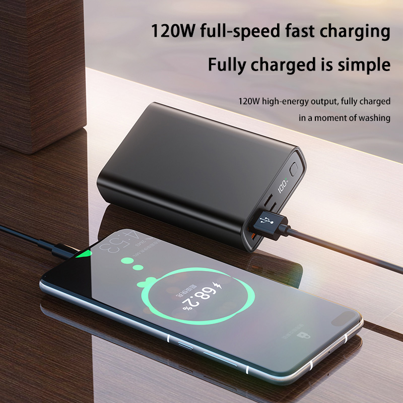 For Xiaomi 120W 100000mAh High Capacity Power Bank 2USB+2PD Fast Charging Powerbank Portable Battery Charger For iPhone Huawei
