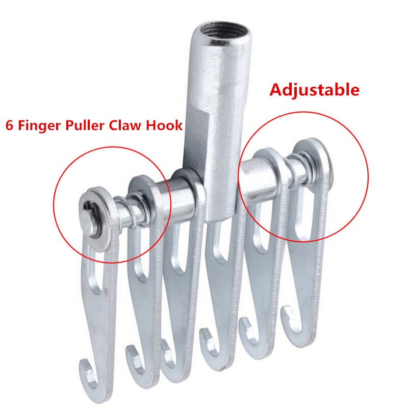 Crochet de griffe d'extracteur pour outil de débosselage de carrosserie automobile à 6 doigts, pour marteau coulissant, filetage de l'outil de réparation de carrosserie automobile