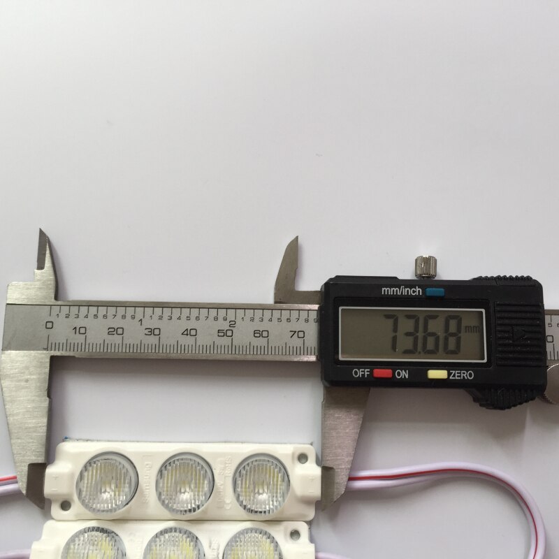 Super bright LED module DC12V waterproof 3LEDs Cold White led Module with lens ,Good heat dissipation