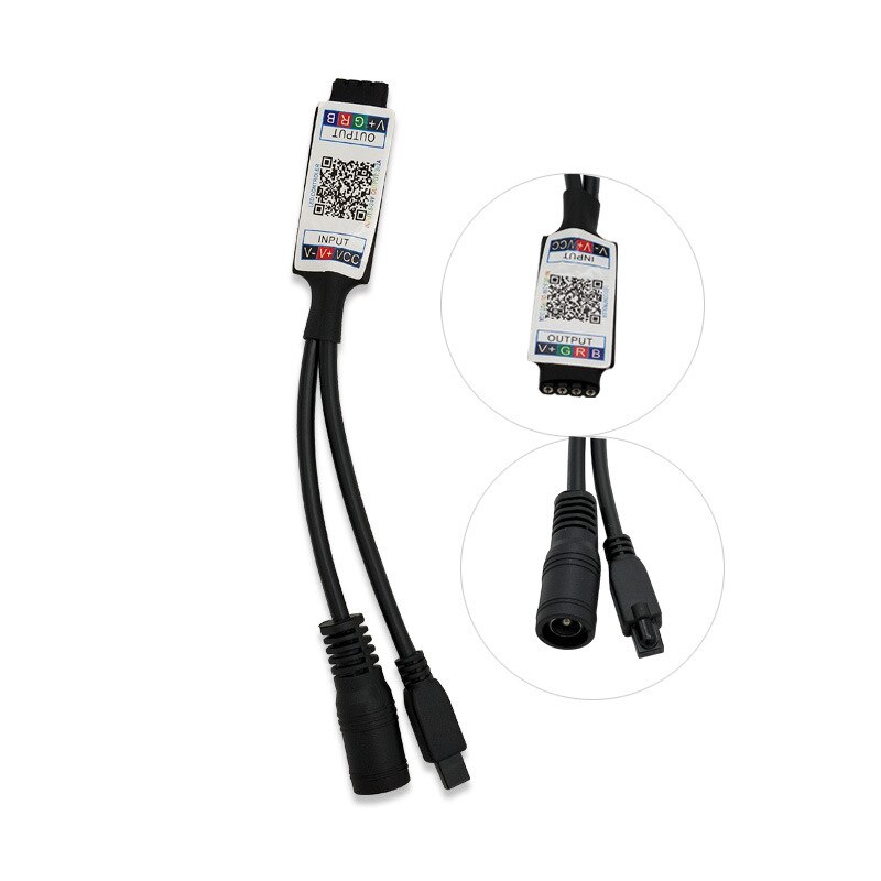 24key IR remote Bluetooth App LED RGB Controller DC5-12V Smart Controller for SMD 2835 5050 RGB LED Strip Lights