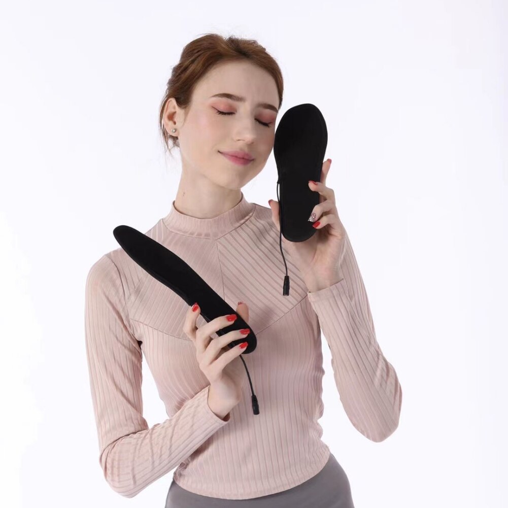 Soletta riscaldata elettrica ricaricabile scaldapiedi Wireless campeggio escursionismo viaggiare ciclismo soletta termica USB