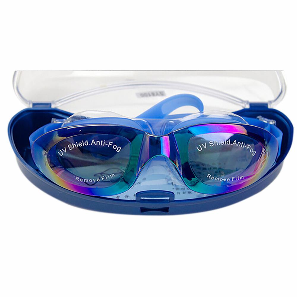 Verstelbare 3D goggle Waterdicht Professionele Anti-fog Bril UV Bescherming HD Zwembril & xs