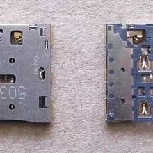 2 uds/Original para Huawei P7 Mate7 P7-L07 L09 L00 C199 soporte para tarjeta Sim ranura para tarjeta SIM conector