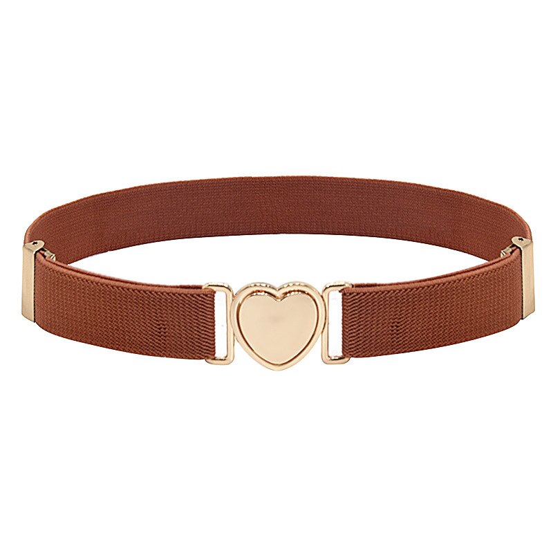 Stijl Kinderen Stretch Riemen Meisjes Multicolor Verstelbare Elastische Taille Riemen Met Hart Vorm Gesp Voor Jurk Broek: 6