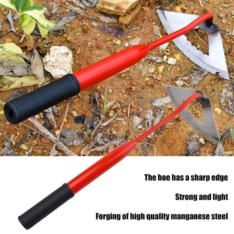 Garden Agriculture Weeding Tool Hollow Hoe Handheld Weeding Rake Planting Tools 40JE