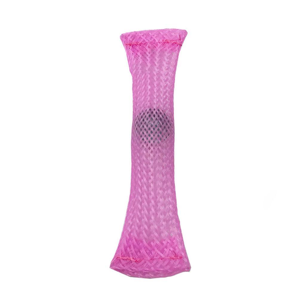 Decompression Toy Woven Glass Glass Decompression Network Marble Tube Squeeze Autism Toy Relieve ADHD Stress Anxiety S0S2: F