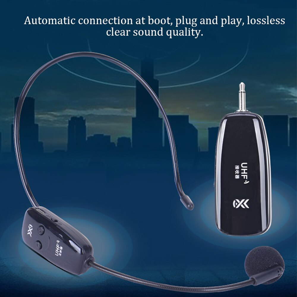High-sensitive Handheld 2.4G Headset Microphone UHF Universal Wireless Microphones Portable BT Power Amplifier for Speech