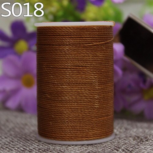 Yl055 0.55mm vokset trådsnor for skinnsøm, skinnsnor skinntråd: S018