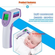 LCD Digitale Infrarood Thermometer Lichaamstemperatuur voor Volwassen Kids Voorhoofd non-contact Voorhoofd Body Thermometer met Achtergrondverlichting