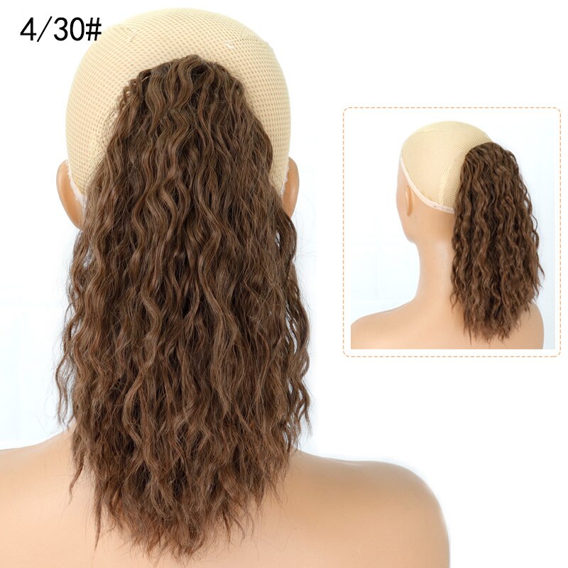 LISI-coletero con cordón africano para niña, pompón de pelo rizado y extensión de cabello sintético, coletero: NC/4HL