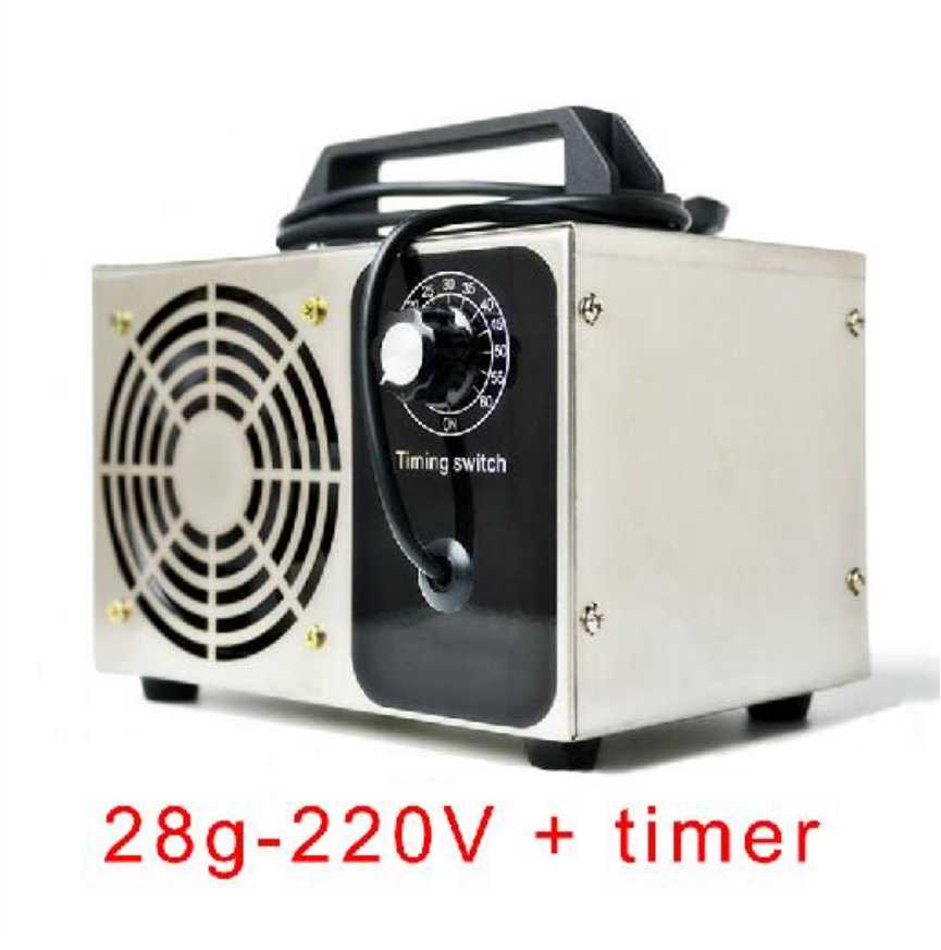 28g 24g/ h ozongenerator ozon luft vatten ozoniserare ozonator maskin  o3 luftrenare renare luktfri luktborttagningsmedel sanitizer timer