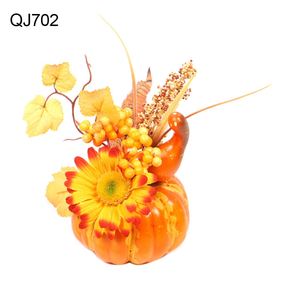 Thanksgiving græskar ahornblad solsikke ornament festmøbler indretning stue indretning kunstige grøntsager: Qj702