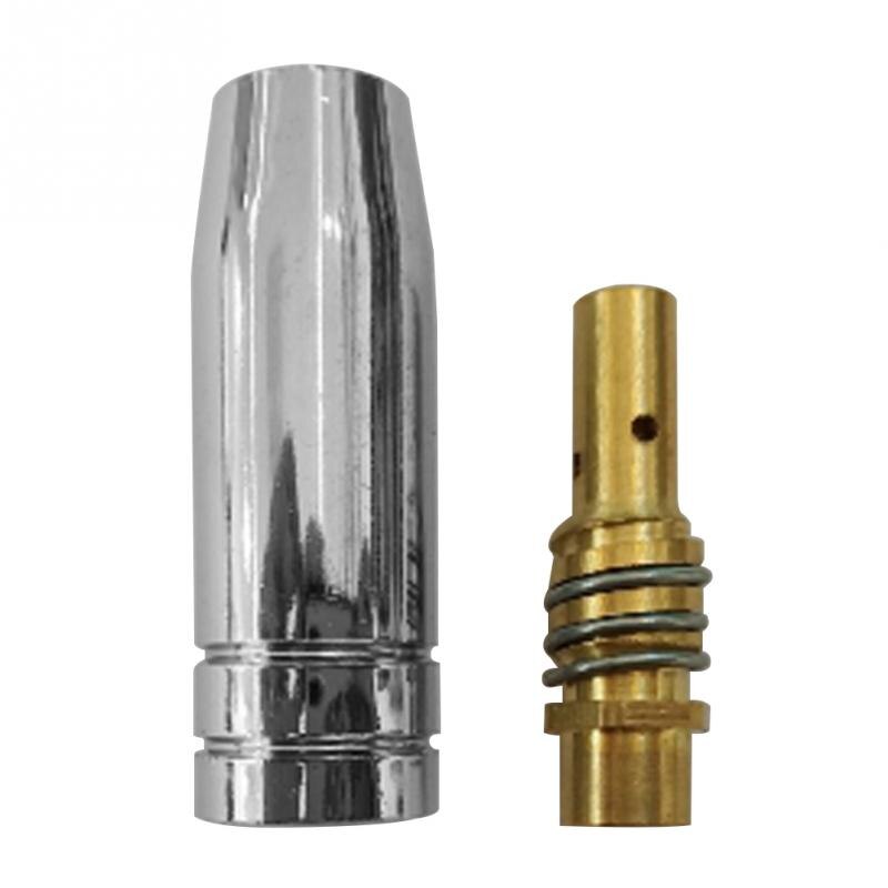 12 kpl johtava suutin 0.6 0.8 1.0 mm mb -15ak mig/mag  m6 hitsaus hitsauspolttimen kosketinkärjen pidike kaasusuutinosa työkalusarja
