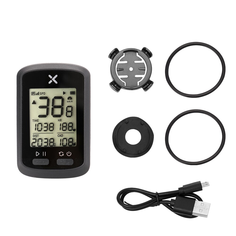 XOSS – compteur de vélo GPS sans fil G +, Bluetooth ANT +, pour vélo de route et vtt, étanche, avec Cadence, ordinateur de cyclisme,: Default Title