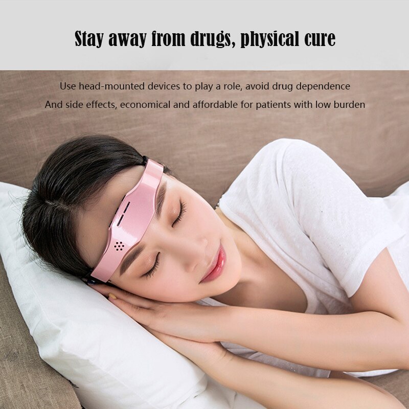 Electric Head Massager Headache and Migraine Relief Migraine Insomnia Release USB Rechargeable Therapy Machine Relax Health Care