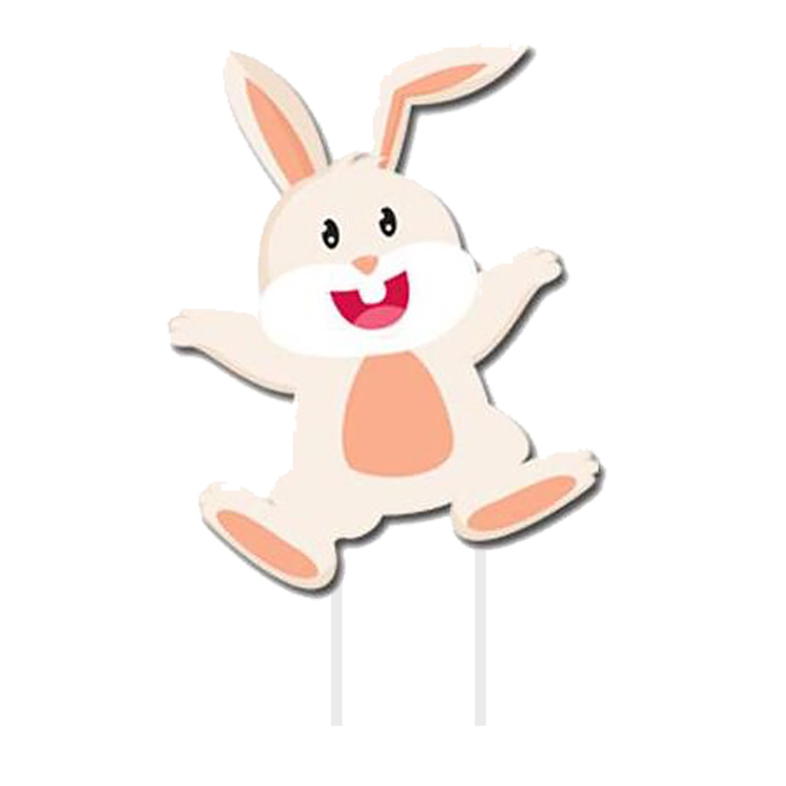 Easter Courtyard Sign Outdoor Yard Lawn Easter Theme Party Decorations Outdoor Adorable Bunny Chick Eggs Yard Signs Garden Deco