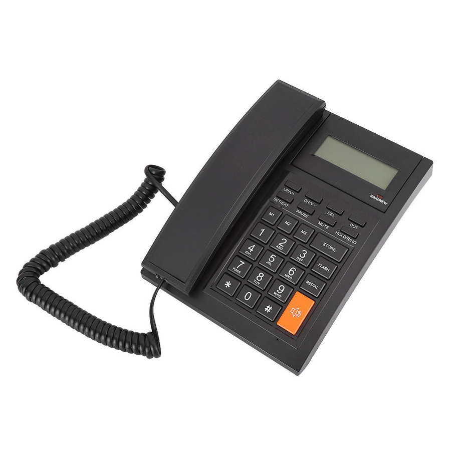 Vaste telefoon voor thuis, zakelijk kantoor, bureau, dtmf/fsk dual systeem met lcd-scherm
