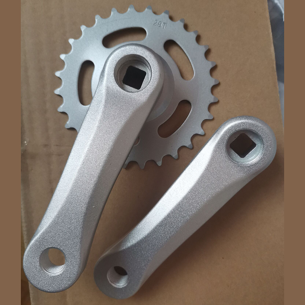 114mm Kurbelgarnitur Kinder Fahrrad Kurbelgarnitur Radfahren Enthusiasten Old School Fahrradteile Präzise Passform Geeignet für Kinderfahrräder