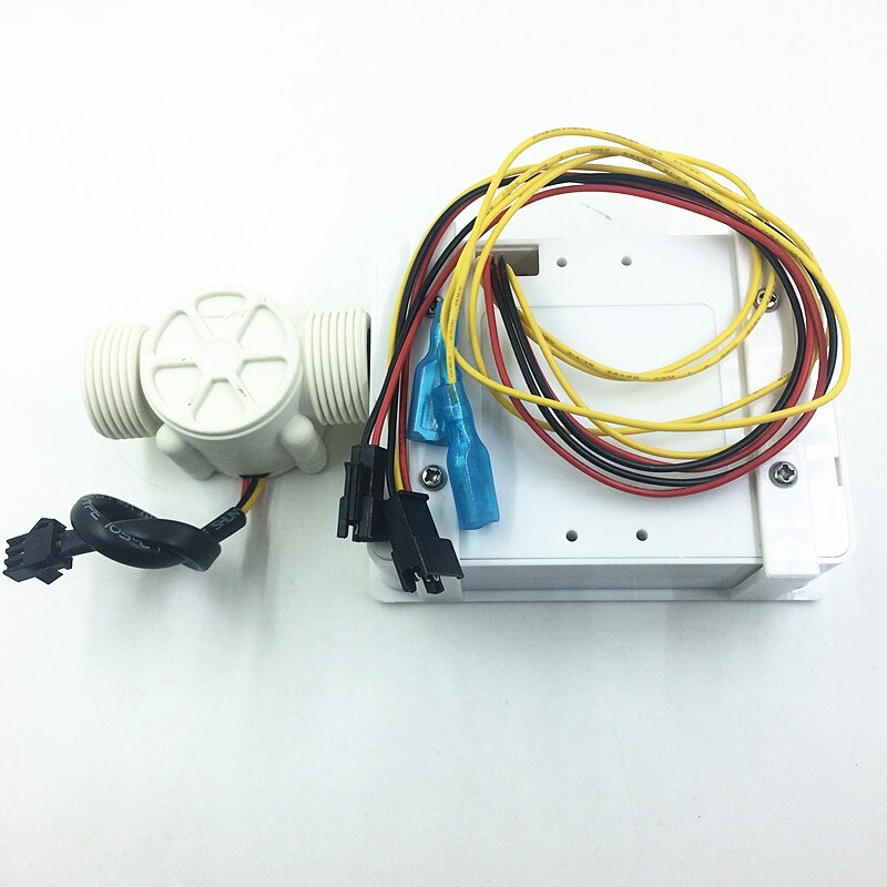 Flödesmätare ssensor vatten bränsle flödesmätare räknare indikator simbassäng 1-30l/ min  g3/4 dn20 +  lcd flödesregulator