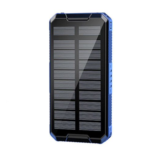 Solar Wireless Charging Battery Power Bank 80000 mA Solar Panel Solar External Charger Portable for iPhone Samsung Huawei: blue