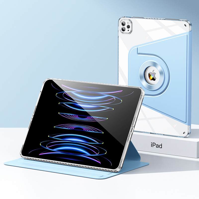 Funda con rotación magnética para IPad Pro 11, 2022, Air 5, Air 4, 10. ª generación, 10,9 pulgadas, 10,2, 8, 9. ª Pro, 10,5, Air 3, 9,7, Mini 6: Trece / Azul