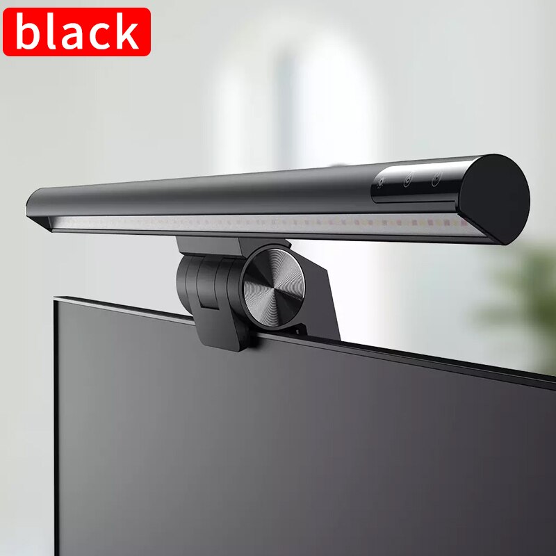 Xiaomi Mijia Lite Bureaulamp Opvouwbare Student Ogen Bescherming Usb Type-C Voor Computer Pc Monitor Screen Bar Opknoping licht Led: Baseus Black