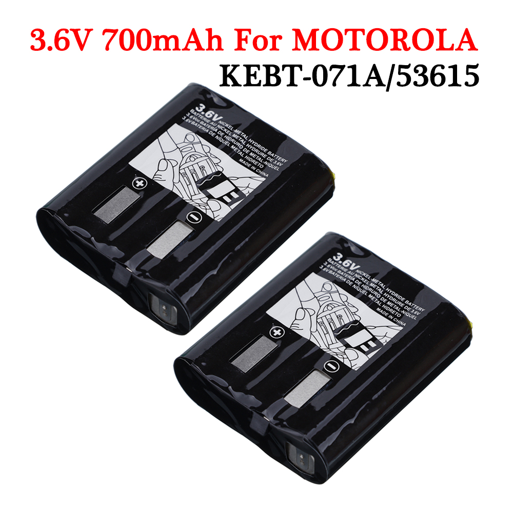 2 stuks 3.6v 700 mah walkie talkie batterijen voor motorola  em1000 em1000r kebt -071 kebt -071a kebt -071- b kebt -071- c kebt -071-d 53615
