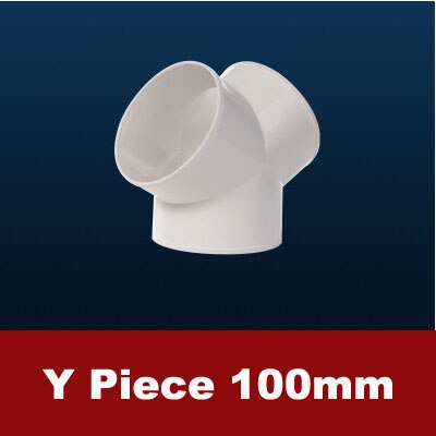 thumbnail image 2 of 120° Y-Piece Duct Connector – Galvanized Steel – Round Hose Adaptor – Silver – Prostko LTD 2 of 6