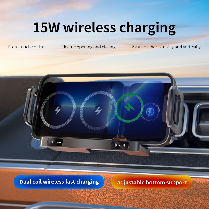 2025 New High Intelligent Mobile Phone/Pad Holder Magnetic Phone Holder for Car Auto Rotating Phone Holder Wireless Car Charger