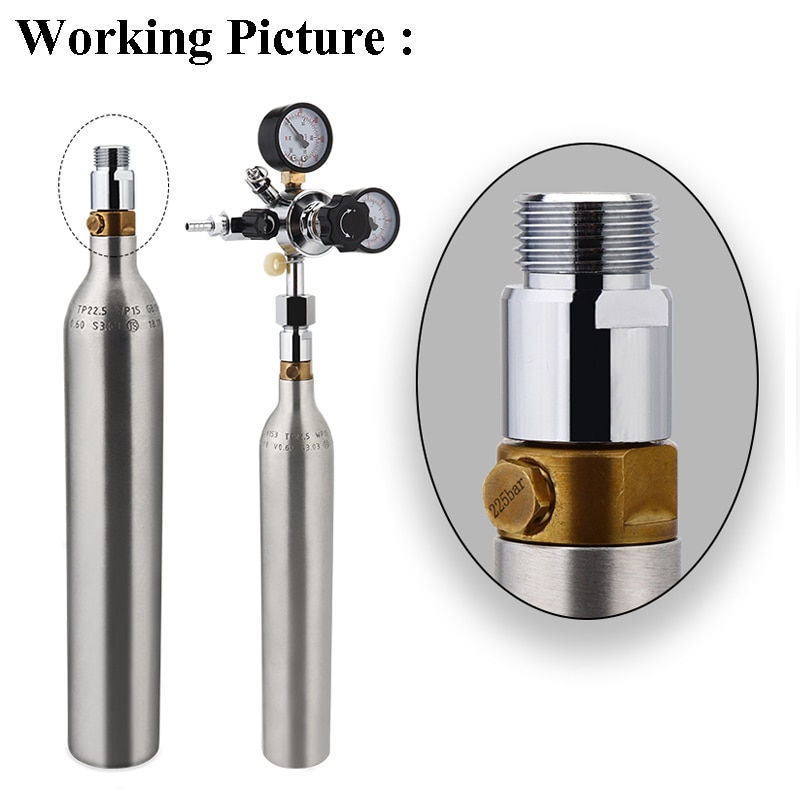 SodaStream Zylinder Adapter konverter W 21,8 Aquarium Fisch oder Homebrew Bahre Kitschig Fass Co2 Panzer Regler