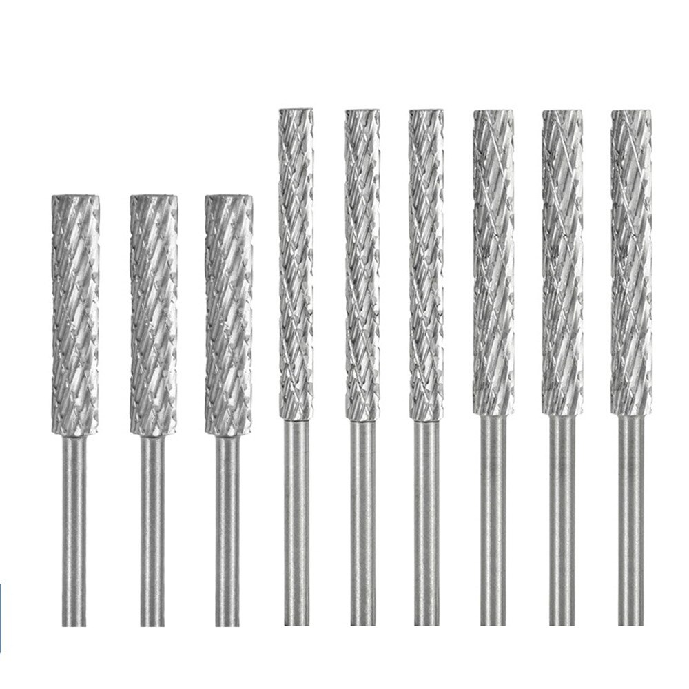 1/8'' Shank HSS Rotary File 3mm 4mm 5mm 6mm Double Cut Rotary Burr