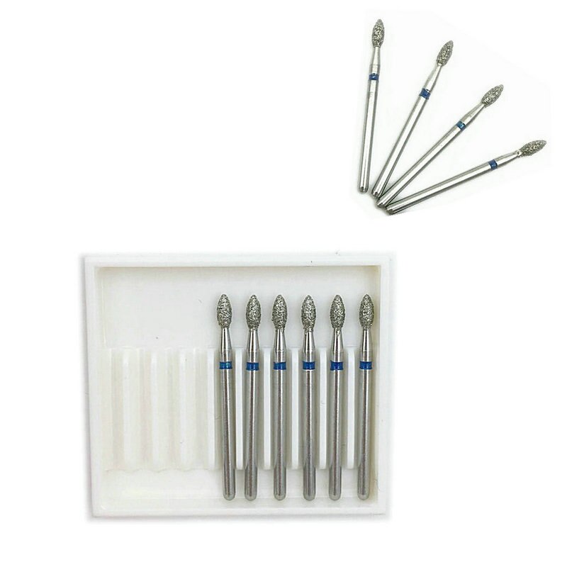 10PCS Dental Diamond Burs Medium FG 1.6mm for High Speed Handpiece