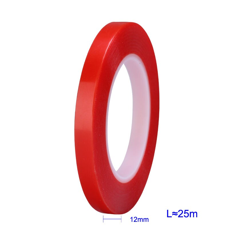 25M Heat Resistant Double-sided Transparent Clear Adhesive Tape Sticker Mobilel Phone Repair Tape 2mm 4mm 6mm 8mm 10mm 12mm 15mm