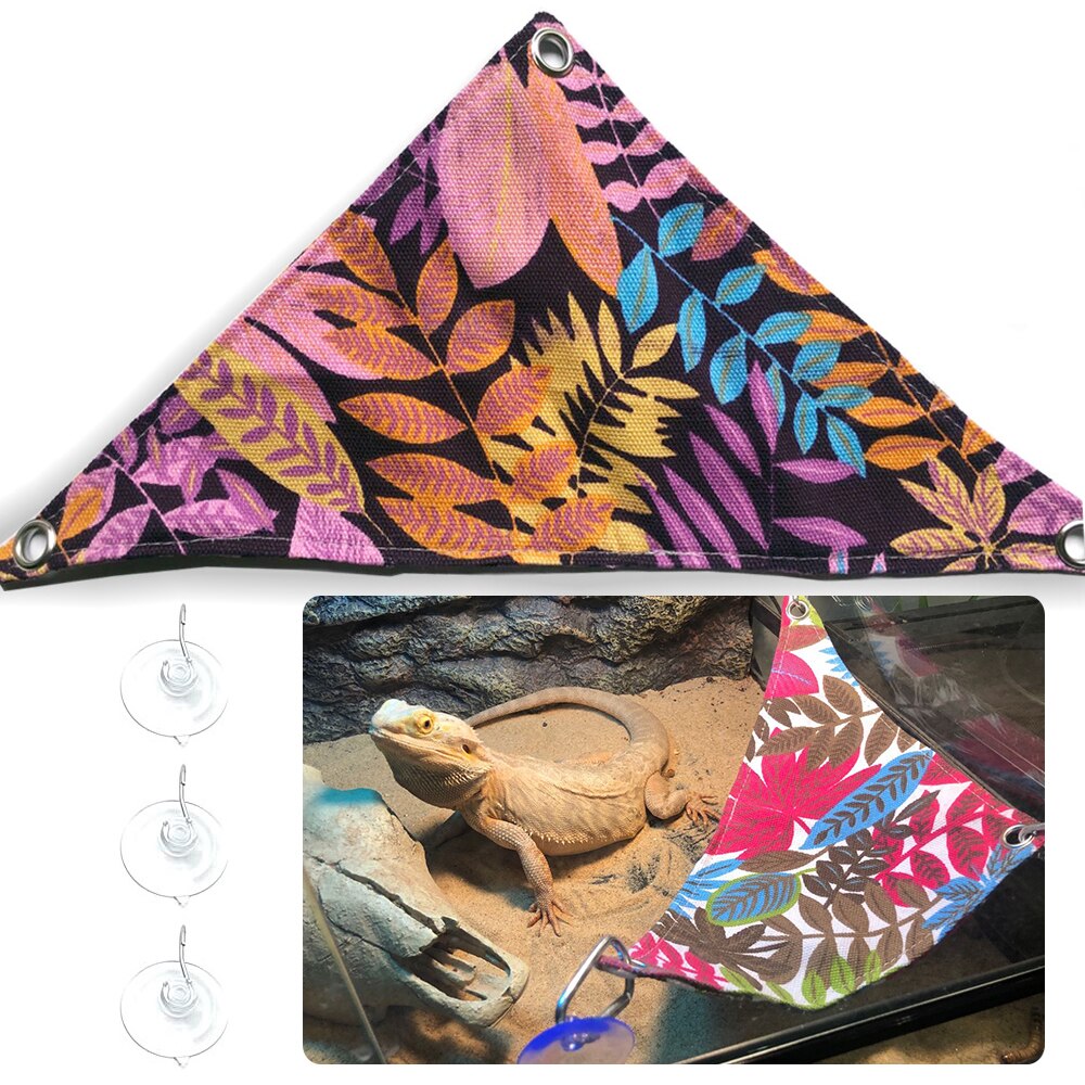 Hamaca para mascotas reptiles serpiente, lagarto cama colgante jaulas para mascotas cama suministros para reptiles para reptil serpiente lagarto subir cama para dormir jugar juguete: 2 / S