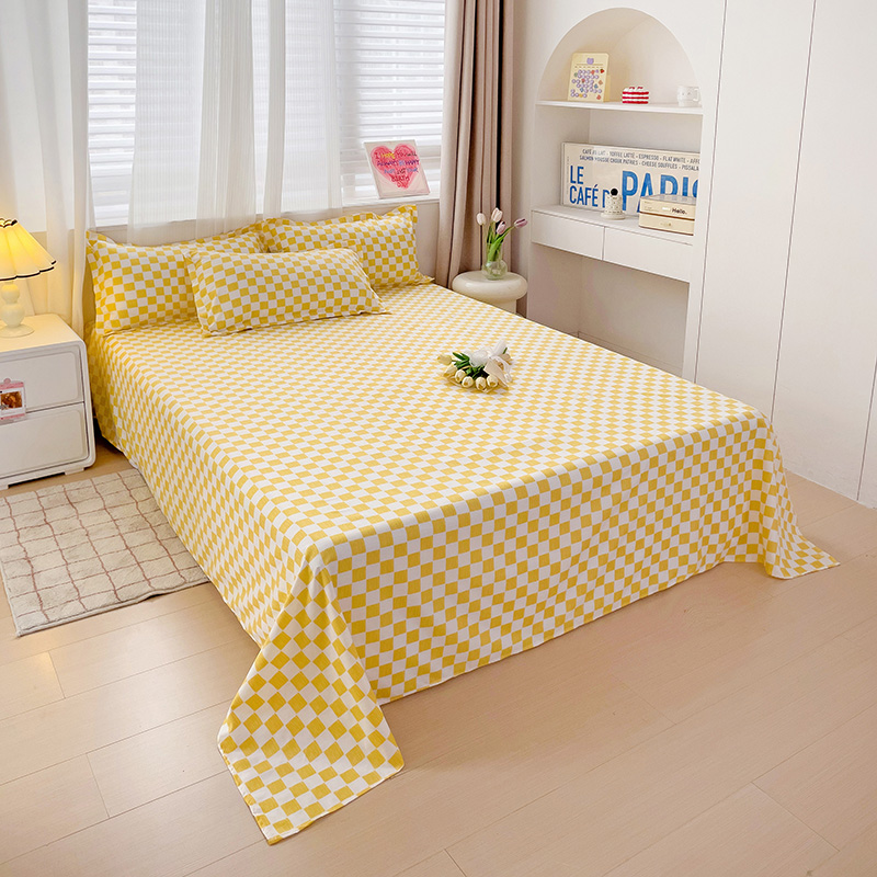 Soft Home Bed Linen Sheets Queen Size Bed Sheets Printing Top Sheets Twin/Queen/King Flat Bedsheets Bedspread